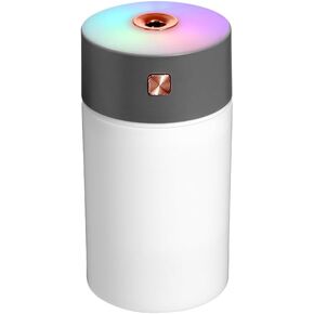 Portable Mini Humidifier, 300ml Colorful, Cool Mist， Super Quiet, Humidifiers for Car, Bedroom, Office, Travel, Easy Clean, Auto Shut-Off