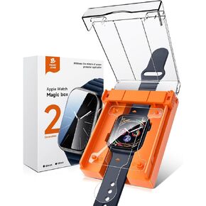 MAGIC JOHN for Apple Watch SE/6/5/4 Series 44mm Screen Protector, Ceramic Film Material Not Glass 7H, Easy Installation, Bubble Free, Anti-Scratch, HD Clear