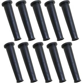 Heyous 10PCS 73mm/2.87inch Length Black Wire Jacket Protector PVC Cable Sleeve Hose for Aviation Plug Power Tool Power Drill Cord Protection