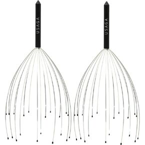 USAGA Head Massager Scalp Massager 20 Fingers Head Scratcher for Head Body Relaxing