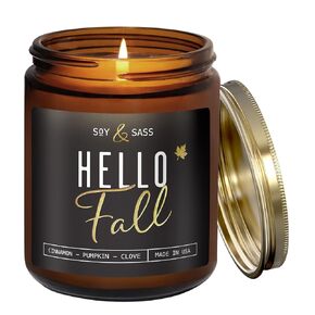 Christmas Candles Scented – ‘Christmas Time’ Soy Christmas Candle, w/Apple, Cinnamon, Clove - Infused with Essential Oils I Holiday Candles I 9oz, 50Hr, Made in USA