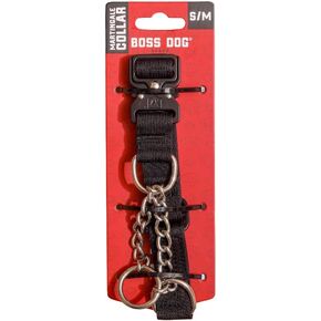 Boss Dog Martingale Collar, Black, Large/X-Large