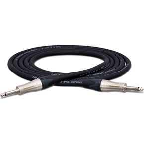 Hosa SKJ Edge Speaker Cables Neutrik 1/4 Inch TS - (10 Feet) (Black)