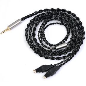 3.5mm Balanced Cable Replacement Zinc-Copper Alloy Audio Cable Compatible with Sennheiser HD650 HD660S HD600 HD6XX HD580 HD565 HD545 HD535 Headphones (1.5m/4.9ft)