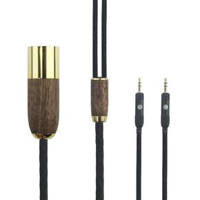 NewFantasia Replacement Audio Cable 4-pin XLR Balanced Cable Compatible with Audio-Technica ATH-R70x Professional Headphone 6N OCC Copper Silver Plated Cord Walnut Wood Shell
