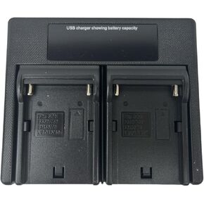 USB Dual Camera Charger for for NP F970,F930, F750, F570, F550 F530, F330,FM50, FM70, VBD1, V607, CCD-SC55, TR910, TR917, CN160, CN-216