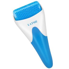LATME Ice Roller for Face Eyes,Womens Gifts,Face Massager Roller Puffiness Migraine Pain Relief and Minor Injury(White)