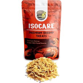 Isocare Premium Dried Shrimp Treats Protein Rich Food Source for Isopods Insects Reptiles Feeders Invertebrates