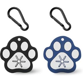2 Pcs Dog Poop Bag Holder, Dog Waste Bag Holder with Clip, Hands-Free Dog Bag Holder for Leash, Convenient Dog Poop Bag Carrier Dog Trash Bag Holder Dog Walking Accessories (Black Gray)