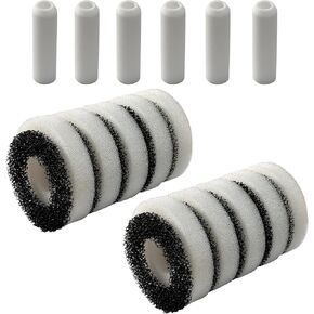Compatiable Foam and Carbon Rings Set Replacement for All Biorb Aquariums, Carbon Filter* 10 Pack, Foam Filter*10 Pack, Air Stone*6 Pack