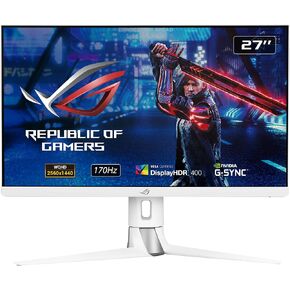 ASUS 27-inch 1440P 170Hz 1ms G-SYNC Gaming Monitor - White, QHD IPS, HDR400