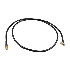 2pcs SMA Male Right Angle to Female Adapter Antenna Extension Relocation Cable RG58 Coaxial Cable 1m/3.3feet for Ham Radio Kenwood BaoFeng Wouxun Icom Yaesu Standard Horizon Marine VHF Radio