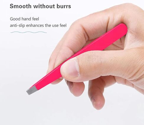Derlaier Tweezers Set, High Precision Stainless Steel Eyebrow Tweezers for Facial Hair, Inward Growing Hair and Splinter Remover Derlaier-111 Tweezers-1 in Kuwait