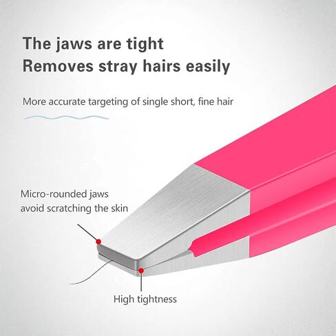 Derlaier Tweezers Set, High Precision Stainless Steel Eyebrow Tweezers for Facial Hair, Inward Growing Hair and Splinter Remover Derlaier-111 Tweezers-1 in Kuwait