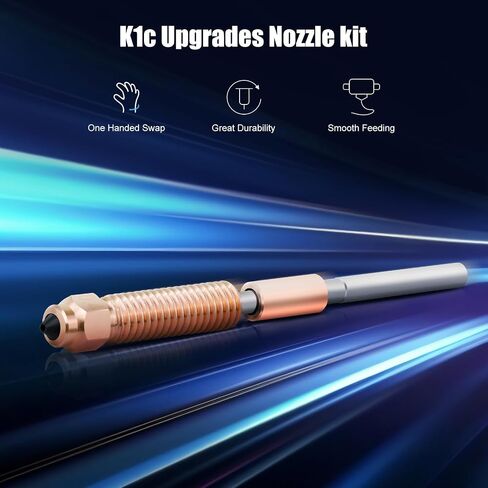 K1 Series Ceramic Heating Block Kit, Integrated Sprinkler Head Kit Quick Swap Nozzle 60W Faster Heating 300°C High Temperature Resistant High Flow Hotend Kit for K1 K1 Max K1C in Kuwait
