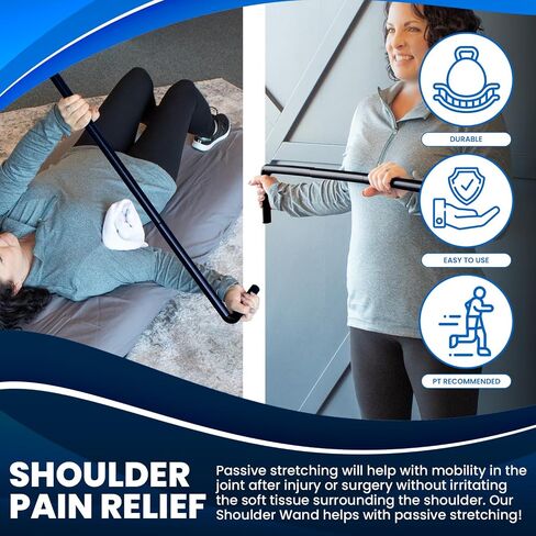 RangeMaster ShoulderWand Therapy Stretching Tool │ Collapsible Stretching Bar │ Physical Therapy Tool for Recovery and Increasing Motion in Saudi Arabia