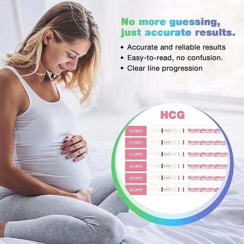 مجموعة شرائط اختبار الإباضة والحمل: Easy@Home 100 اختبار إباضة 20 اختبار حمل - مدعوم من تطبيق Premom Ovulation | 100LH + 20HCG in Saudi Arabia