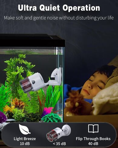 Pawfly 3 W Aquarium Wave Maker 800 GPH مضخة دوران غاطسة قابلة للتعديل لخزانات الأسماك حتى 50 جالون مضخة مياه لرأس حوض السمك مع قاعدة كأس شفط قوية in Saudi Arabia