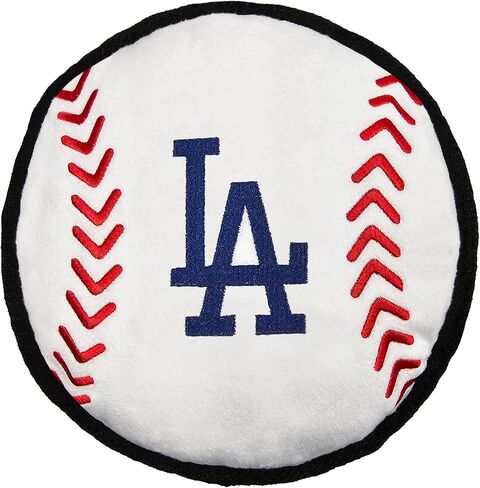 Pets First MLB Los Angeles Dodgers Baseball Tough Toy for Dogs, Best MLB Dog Toy with Team Logo in Saudi Arabia
