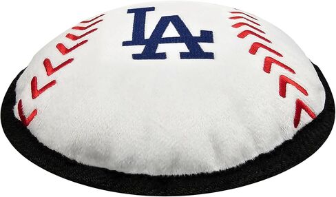 Pets First MLB Los Angeles Dodgers Baseball Tough Toy for Dogs, Best MLB Dog Toy with Team Logo in Saudi Arabia