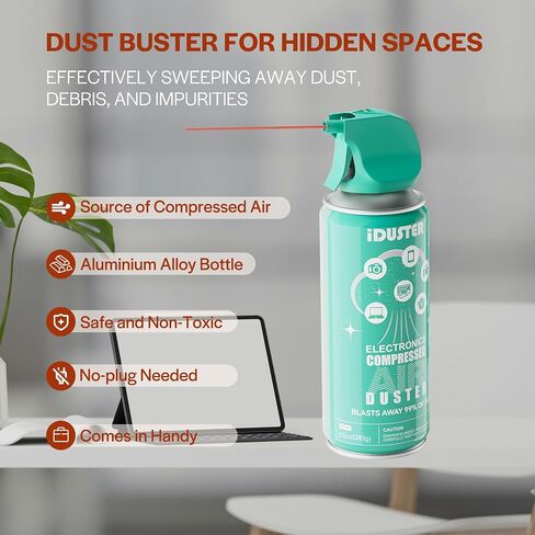 Keyboard Cleaner Air Spray - Air Duster Compressed Air Can for PS5, Computer, PC, Keyboard, Electronics, 3PCS(10oz) in Saudi Arabia