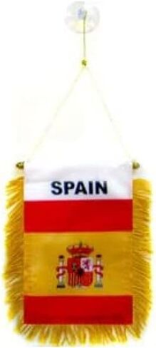 AZ FLAG Italy Mini Banner 6'' x 4'' - Italian Pennant 15 x 10 cm - Mini Banners 4x6 inch Suction Cup Hanger in Saudi Arabia