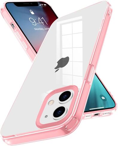 for iPhone 11 Case,Cute Wave Frame Clear Anti-Scratch Protective Phone Case,Soft TPU Slim Fit Flexible Phone Cover PC Bumper Shockproof Full-Body Protective Cover,Purple(5-4) in Saudi Arabia