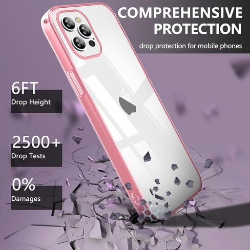 for iPhone 11 Case,Cute Wave Frame Clear Anti-Scratch Protective Phone Case,Soft TPU Slim Fit Flexible Phone Cover PC Bumper Shockproof Full-Body Protective Cover,Purple(5-4) in Saudi Arabia