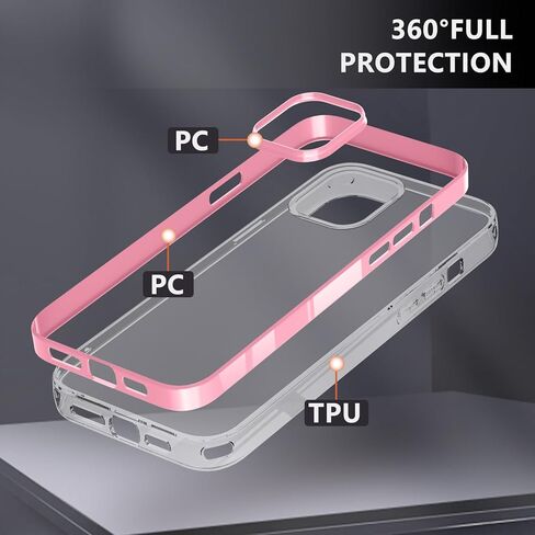 for iPhone 11 Case,Cute Wave Frame Clear Anti-Scratch Protective Phone Case,Soft TPU Slim Fit Flexible Phone Cover PC Bumper Shockproof Full-Body Protective Cover,Purple(5-4) in Saudi Arabia