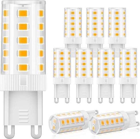 مصابيح G9 LED، 3000K أبيض دافئ 5W 450LM LED لمبات الإضاءة، لا وميض غير قابل للتعتيم، 40W لمبة هالوجين مكافئة، 120V Bi Pin G9 لمبات قاعدة للإضاءة المنزلية، 6 عبوات in Kuwait