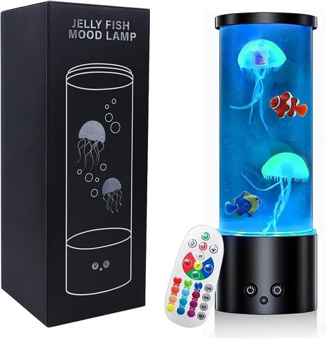 Upgraded Jellyfish Lamp, Electric Jellyfish Lava Lamp for Adults, Jellyfish Tank Table Lamp, Color Changing Jellyfish Aquarium, Home Decor and Room Mood Light in Saudi Arabia