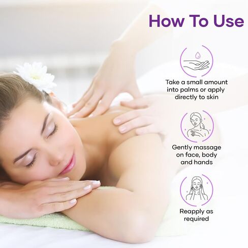 MAJESTIC PURE Lavender Massage Oil for Men and Women - Great for Calming, Soothing and to Relax - Blend of Natural Oils for Therapeutic Massaging and Aromatherapy - 8 fl oz. in Saudi Arabia