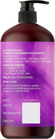 MAJESTIC PURE Lavender Massage Oil for Men and Women - Great for Calming, Soothing and to Relax - Blend of Natural Oils for Therapeutic Massaging and Aromatherapy - 8 fl oz. in Saudi Arabia