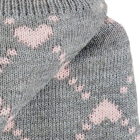 Jecikelon Small Dog Sweater Hoodies Dress Winter Knit Cute Clothing Heart Puppy Clothes for Dogs Cats Soft Warm Pet Outfits with Leash Hole (Medium, Grey) in Saudi Arabia
