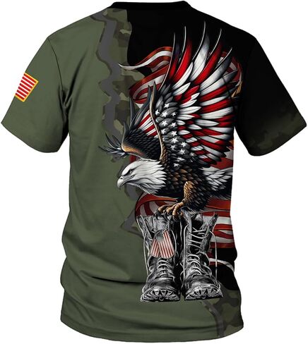 Veteran Army T-Shirt US Military Pride American Flag Vintage Jersey, Army Shirts for Men Memorial Day Idea in Saudi Arabia