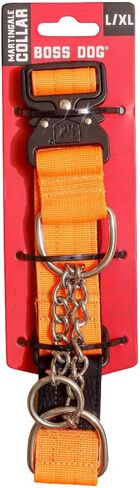 Boss Dog Martingale Collar, Black, Large/X-Large in Saudi Arabia