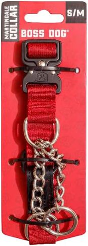 Boss Dog Martingale Collar, Black, Large/X-Large in Saudi Arabia