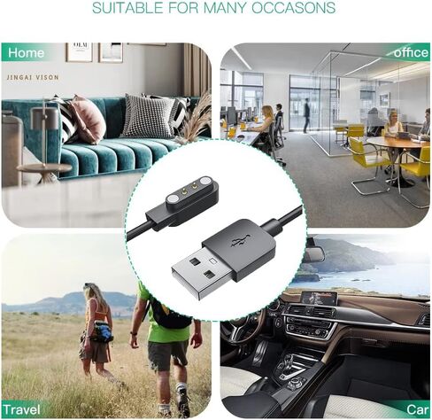 كابل شحن ECSEM متوافق مع سماعات الرأس MONODEAL DV68 ذات التوصيل العظمي، ملحق سلك شاحن USB بديل مغناطيسي عالي السرعة in Saudi Arabia