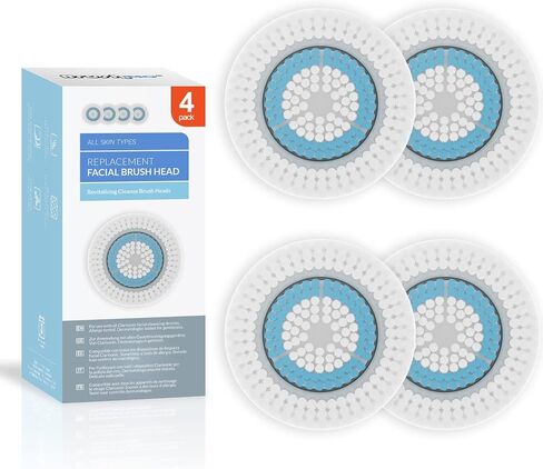 Brushmo Replacement Cleansing Brush Heads Compatible with Sensitive Face Brush Head, 4pack in Saudi Arabia