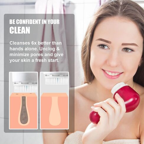 Brushmo Replacement Cleansing Brush Heads Compatible with Sensitive Face Brush Head, 4pack in Saudi Arabia