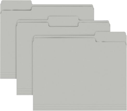 File Folder, RAZCC 150 Pack 1/3 Cut Tab File Folders Letter Size, Black Folders for Dcouments, Folders with Tab Great for Organizing and Easy File Storage in Saudi Arabia