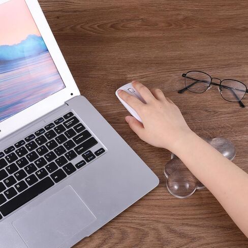 Soft Clear Cloud Wrist Rest Cushion, Cloud Shape Mouse Wrist with Gel-Filled, Transparent Soft Mouse Pad Wrist Support, Mouse Wrist Cushion Support for Office, Home, School Computer Mouse in Saudi Arabia