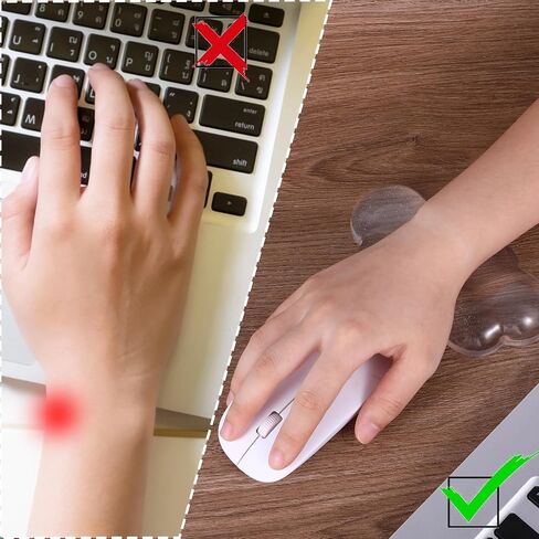 Soft Clear Cloud Wrist Rest Cushion, Cloud Shape Mouse Wrist with Gel-Filled, Transparent Soft Mouse Pad Wrist Support, Mouse Wrist Cushion Support for Office, Home, School Computer Mouse in Saudi Arabia