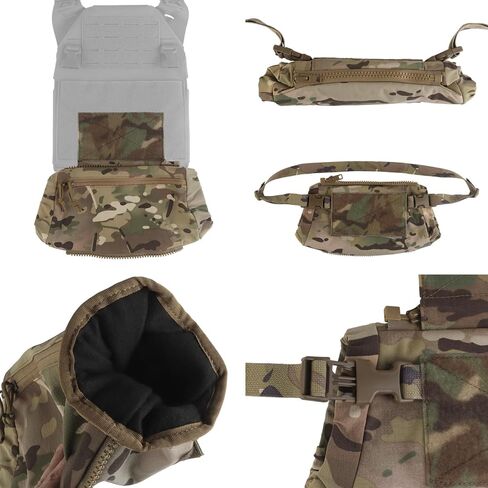 2 in 1 Handwarmer & Tactical Drop Pouch/Waist Bag. Plate Carrier Vest Chest Rig Hook Loop Dangler or 26-52 in Buckle Strap EDC Fanny Pack, Muff for Winter Outdoor/Camping/Hunting/Football/Fishing in Kuwait