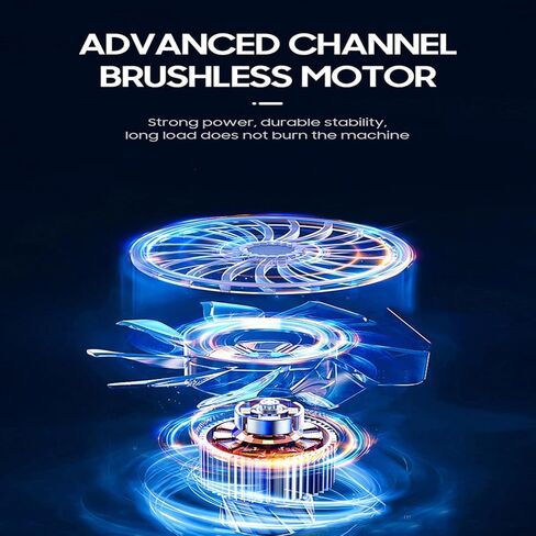 2024 Thunder Dry, Light Black Battery 8000Mah Car Dryer, 180000 RPM Car Dryer Air Blower, 11 Blade Powerful Turbofan Stepless Adjustable Rechargeable Dry Blower for Home Car US in Saudi Arabia