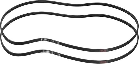 uxcell 2pcs 160J4 Poly V Belt, 4 Ribs PJ V-Ribbed Belt 16" L x 0.37" W x 0.14" T, EPDM Poly V Belt, Multi Wedge Micro V Serpentine Belt in Saudi Arabia