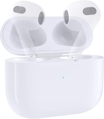Compatible for Air Pods 3rd Generation Charging Case, Air Pods 3rd Gen Charger Cases Replacement with Bluetooth Pairing Sync Button, 600 Mah Built-in Battery, White, No Earbuds. in Saudi Arabia