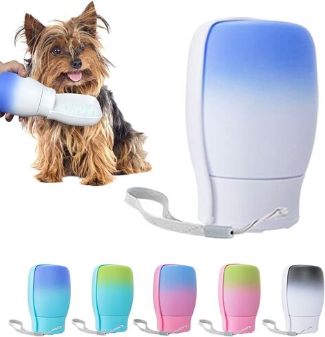 Dog Water Bottle Portable - Food Grade Material, 10Oz Leak Proof Dog Travel Water Bottle, Dog Water Bowl Dispenser, Dog Walking Accessories for Hiking Travelling, Dog Birthday Gifts in Saudi Arabia