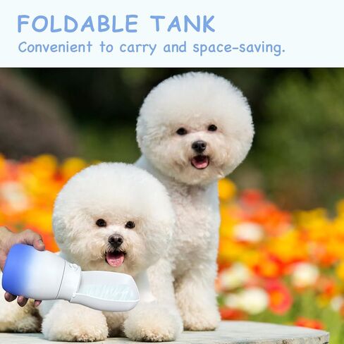 Dog Water Bottle Portable - Food Grade Material, 10Oz Leak Proof Dog Travel Water Bottle, Dog Water Bowl Dispenser, Dog Walking Accessories for Hiking Travelling, Dog Birthday Gifts in Saudi Arabia