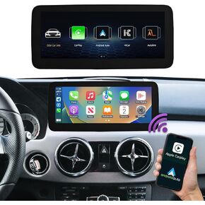 NINETOM 10.25 inch Touchscreen Wireless CarPlay Android Auto Multimedia Car Radio Receiver for Mercedes Benz GLK Class X204 GLK250 GLK300 GLK350 (2009-2015)